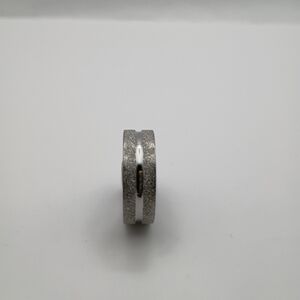 Stainless Steel Silver Alloy Fashion Ring Band U.S Size 10